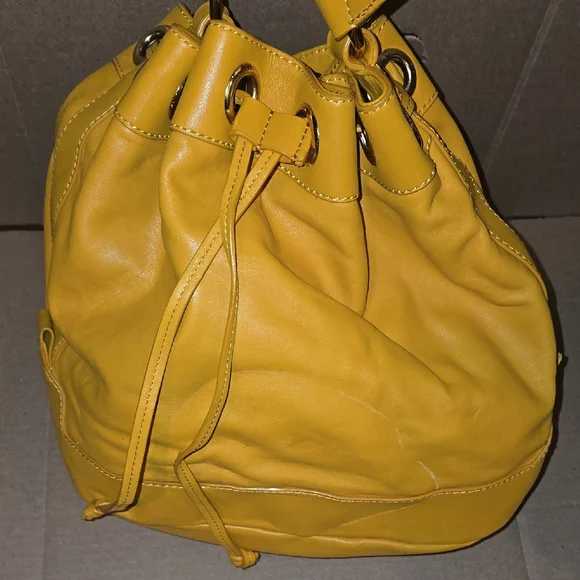 RADLEY LONDON Yellow Hobo Bag with Drawstring Closure - Picture 3 of 9